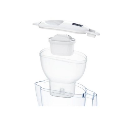 Vrč za filtriranje vode BRITA Aluna Memo, MAXTRA+, 2,4 l, sa dva filtera, bijeli