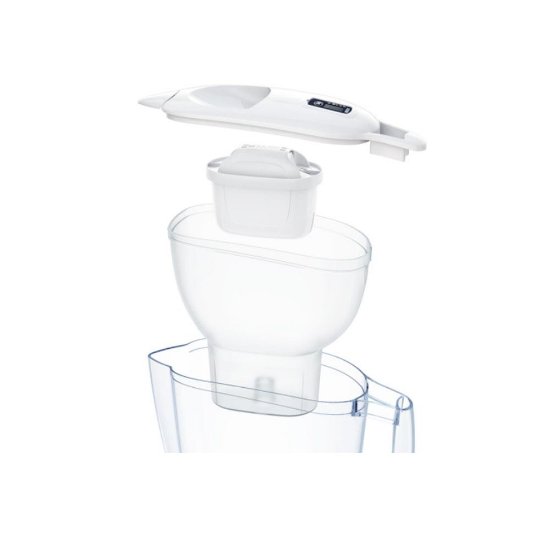 Vrč za filtriranje vode BRITA Aluna Memo, MAXTRA+, 2,4 l, sa dva filtera, bijeli