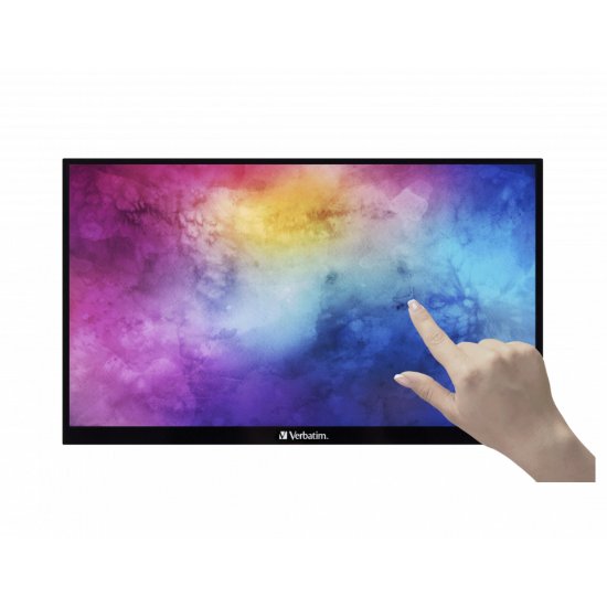 Prijenosni monitor 15.6" VERBATIM PMT-15, FHD, IPS, 60Hz, 6ms, 250cd/m2, FreeSync, crni