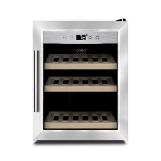 Hladnjak za vino CASO DESIGN WineSafe 12 Classic, za 12 boca, 52cm, energetski razred G, inox