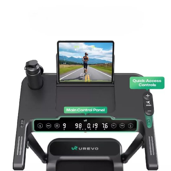 Traka za trčanje UREVO Foldi 3S Smart, do 12 km, 120kg, sklopljiva, crna