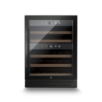 Hladnjak za vino CASO DESIGN WineChef Pro 40 Black, za 40 boca, 83 cm, 2 temperaturne zone, energetski razred G