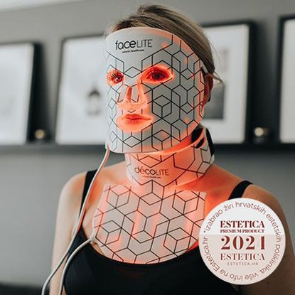 Maska za dekolte RIO BEAUTY Decolite LED Anti-Age, bijela