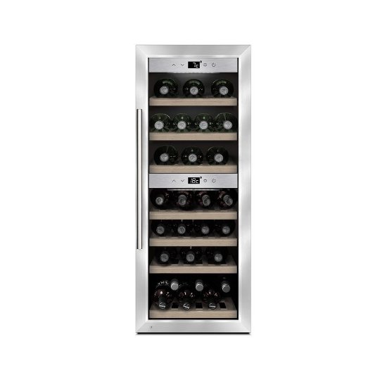 Hladnjak za vino CASO DESIGN WineComfort 380 Smart, za 38 boca, 103 cm, 2 temperaturne zone, energetski razred G