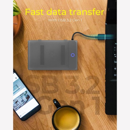 Eksterno kućište ICY BOX IB-AC603b-U3, USB 3.0 (M) na 2.5" SATA (M), siva zaštitna futrola