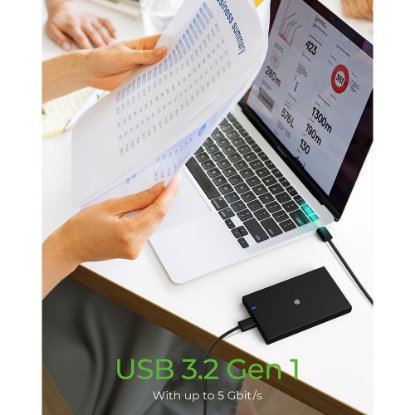 Eksterno kućište ICY BOX IB-200T-C3, 2.5'' HDD/SSD, USB-C/A, crno