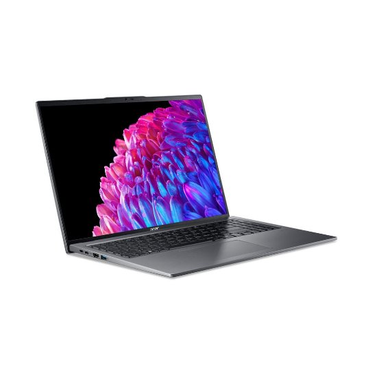 Laptop ACER Swift Go 16 OLED NX.KWNEX.003 / Core Ultra 5 125U, 16GB, 1TB SSD, Intel Graphics, 16" 3,2K 120Hz OLED, Windows 11, sivi