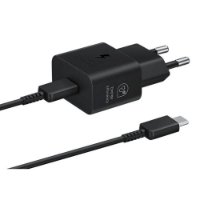 Kućni punjač SAMSUNG T2510, 25W, USB-C, USB-C kabel, crni