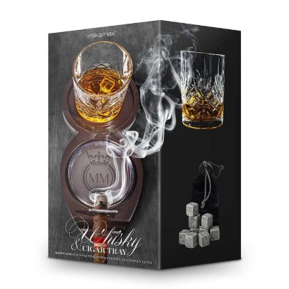 Poklon set MIKAMAX Whisky and Cigar Tray