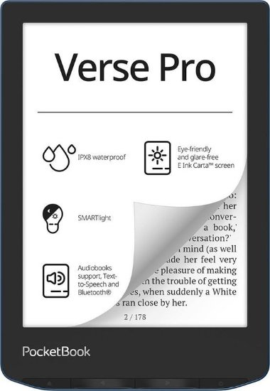 E-Book Reader POCKETBOOK Verse Pro, 6" Touch, 16GB, WiFi, plavi