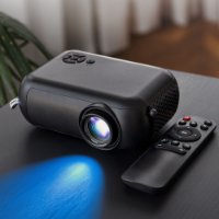 Projektor LED MIKAMAX Smart Mini projector, 480x360, 1800 lumena, 2000:1, HDMI, USB, WiFi, crni