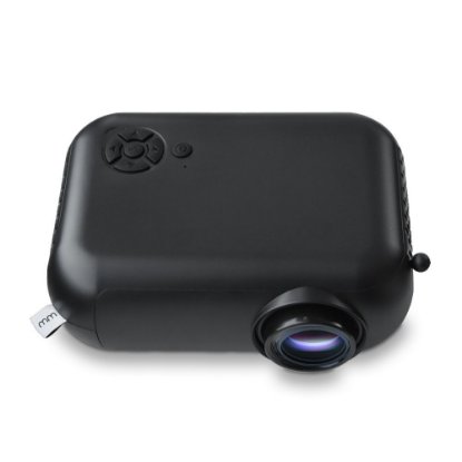 Projektor LED MIKAMAX Smart Mini projector, 480x360, 1800 lumena, 2000:1, HDMI, USB, WiFi, crni