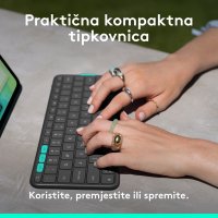 Tipkovnica za tablet LOGITECH Flip Folio V2, za ipad Pro & Air 13", Bluetooth, bežična, crna