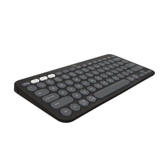Tipkovnica LOGITECH Pebble Keys 2 K380S, BT, kompaktna, crna