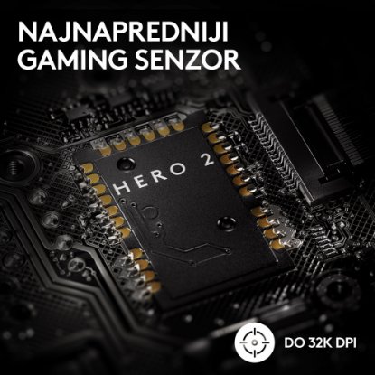 Miš LOGITECH Pro X Superlight 2, bežični, optički, 32000dpi, crni, USB