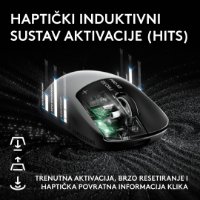 Miš LOGITECH Pro X2 Superstrike, bežični, optički, 44000dpi, bijeli, USB