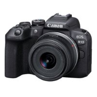 Digitalni fotoaparat CANON EOS R10 + RF-S 18-45mm STM, 24,2 Mp, 4K Ultra HD, crni