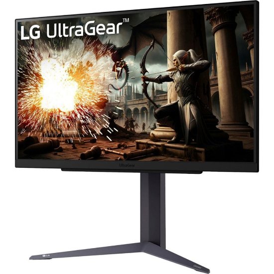 Gaming monitor 27" LG 27GS75Q-B.AEU, QHD, IPS, 200Hz, 1ms, 300cd/m2, G-Sync, FreeSync, pivot, crni