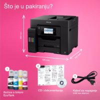 Multifunkcijski printer EPSON EcoTank L6570, printer/scanner/copy, 4800 x 1200, USB, LAN, WiFi, crni