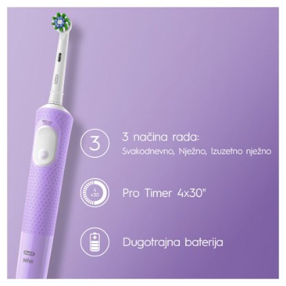 Električna četkica za zube ORAL-B Vitality Pro Lilac Mist