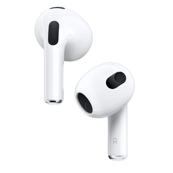 Slušalice APPLE Airpods (3rd generation), kutijica za punjenje, in-ear, mikrofon, bijele