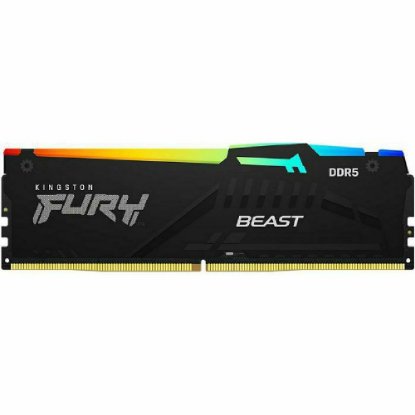 Memorija PC-48000, 16 GB, KINGSTON Fury Beast RGB KF560C36BBEAK2-16, EXPO, DDR5 6000MHz, kit 2x8GB