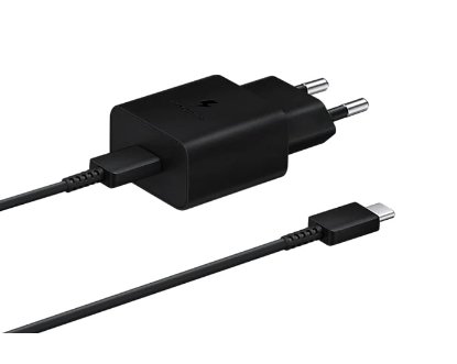 Kućni punjač SAMSUNG T1510 15W Fast Travel USB-C, USB-C kabel, crni