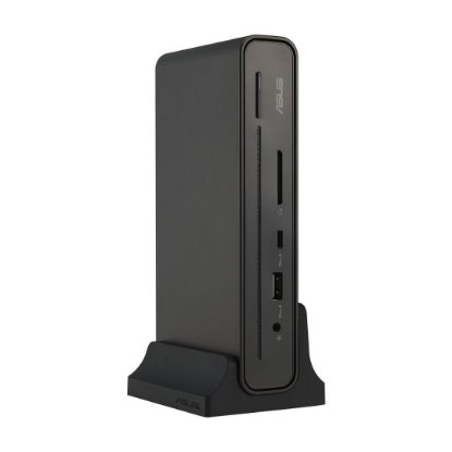Docking station ASUS DC301, USB-C na 3xUSB-A, 2xUSB-C, 2xDP, HDMI, LAN, SD, audio, crni