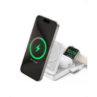 Bežični punjač ANKER MagGo 15W, stalak, MagSafe, 3u1 za Apple iPhone, Watch i AirPods, bijeli