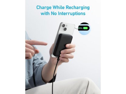 Mobilni USB punjač ANKER 321 MagGo PowerCore 5K, 5000 mAh, 3xUSB, magnetski, crni