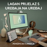 Tipkovnica + miš LOGITECH Pebble 2 Combo, bežična, crna
