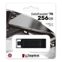 Memorija USB-C FLASH DRIVE, 256 GB, KINGSTON DT70/256GB, crni