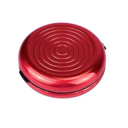 Novčanik za EUR kovanice, aluminijski, crveni