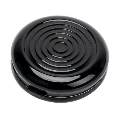 Novčanik za EUR kovanice, aluminijski, crni