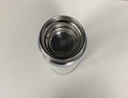 RABLJENI - Termos boca sa prikazom temperature MJ SWB001, 0.4L, nehrđajući čelik, bijela