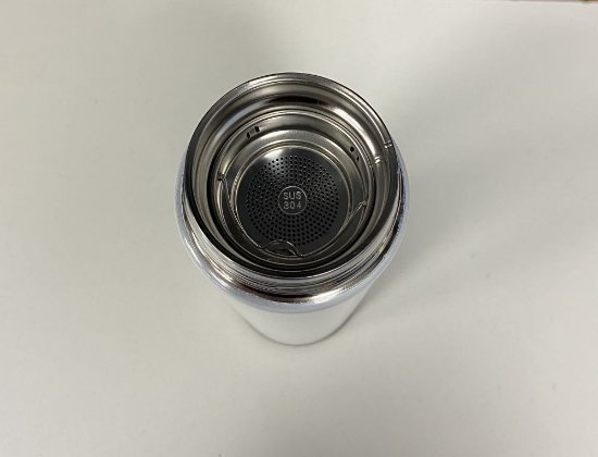 RABLJENI - Termos boca sa prikazom temperature MJ SWB001, 0.4L, nehrđajući čelik, bijela