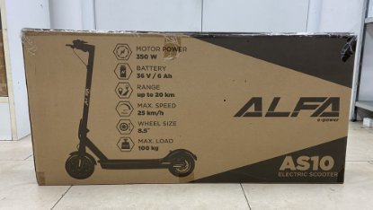 RABLJENI - Električni romobil ALFA E-POWER AS10, autonomija do 20km, brzina 25km/h, kotači 8,5˝, crni