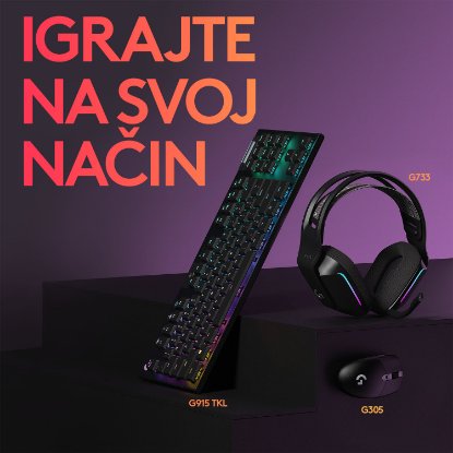 Miš LOGITECH Gaming G305 Lightspeed, bežični, optički, 12000dpi, crni, USB