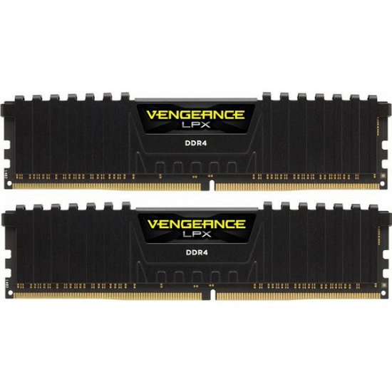 Memorija PC-25600, 16GB, CORSAIR CMK16GX4M2B3200C16 Vengeance LPX Black, DDR4 3200Mhz, 2x8GB kit