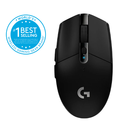 Miš LOGITECH Gaming G305 Lightspeed, bežični, optički, 12000dpi, crni, USB