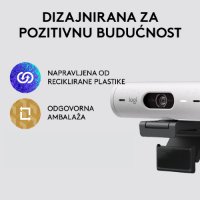 Web kamera LOGITECH Brio 500, bijela