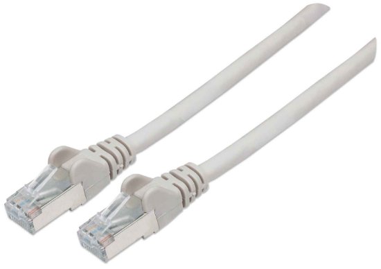 Kabel INTELLINET, patch CAT6a, S/FTP, sivi, 1m