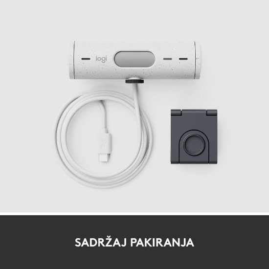 Web kamera LOGITECH Brio 500, bijela