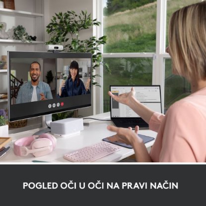 Web kamera LOGITECH Brio 500, bijela