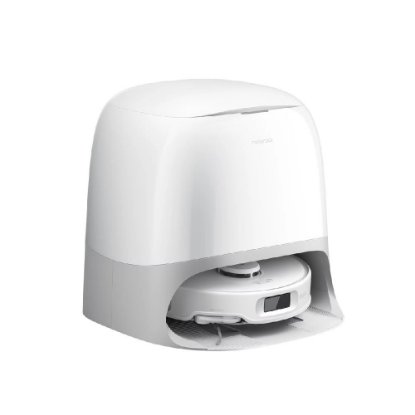 Robotski usisavač ROBOROCK Q Revo Curv 5a1, stanica za samopražnjenje, bijeli