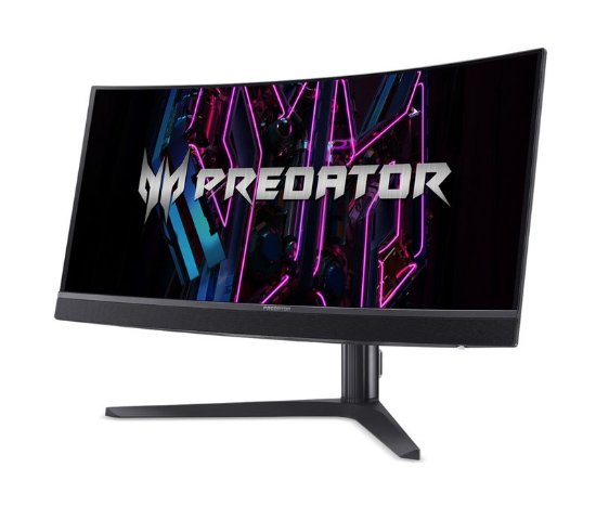 Gaming monitor 34" ACER Predator X34 Vbmiiphuzx UM.CXXEE.V01, UWQHD, OLED, 175Hz, 1ms, 1000cd/m2,AMD Free sync, zakrivljeni, zvučnici, crni