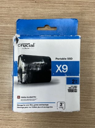 OPEN BOX - SSD vanjski 2000 GB CRUCIAL X9, CT2000X9SSD9, 1050 MB/s, crni