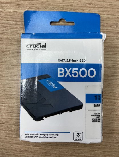 OPEN BOX - SSD 1TB CRUCIAL BX500, CT1000BX500SSD1, SATA 3, 2.5", maks do 540/500 MB/s