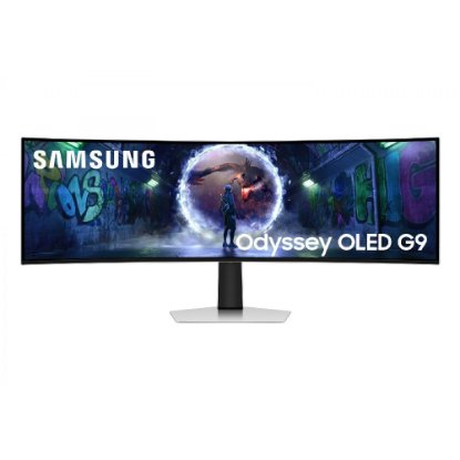 Premium monitor 49" SAMSUNG Odyssey G9 G93SD LS49DG934SUXEN, 5K DQHD, OLED, 240Hz, 1ms, 250cd/m2, G-Sync, FreeSync, zakrivljeni, srebrni