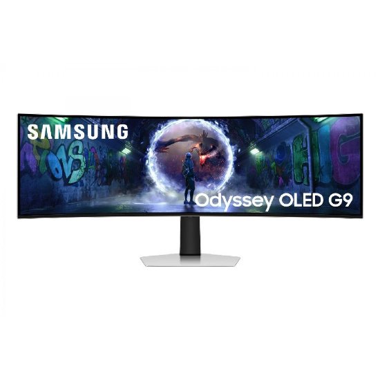 Premium monitor 49" SAMSUNG Odyssey G9 G93SD LS49DG934SUXEN, 5K DQHD, OLED, 240Hz, 1ms, 250cd/m2, G-Sync, FreeSync, zakrivljeni, srebrni